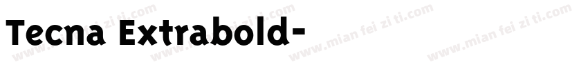 Tecna Extrabold字体转换